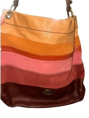 CLOSE OUT SALE Fossil Multicolor Hobo Tote Bag Y2K Purse